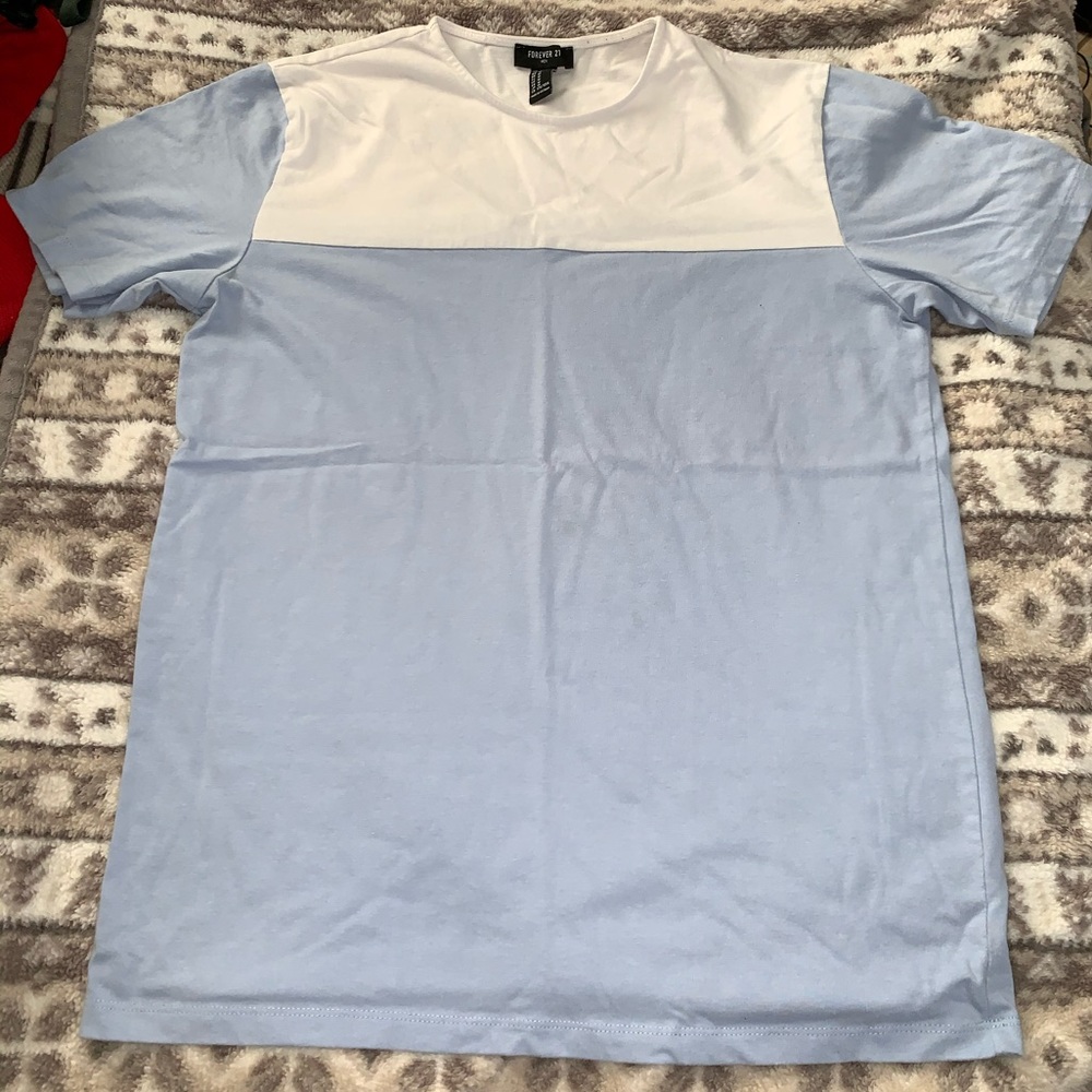 Men’s forever 21 blue and white shirt. Worn once